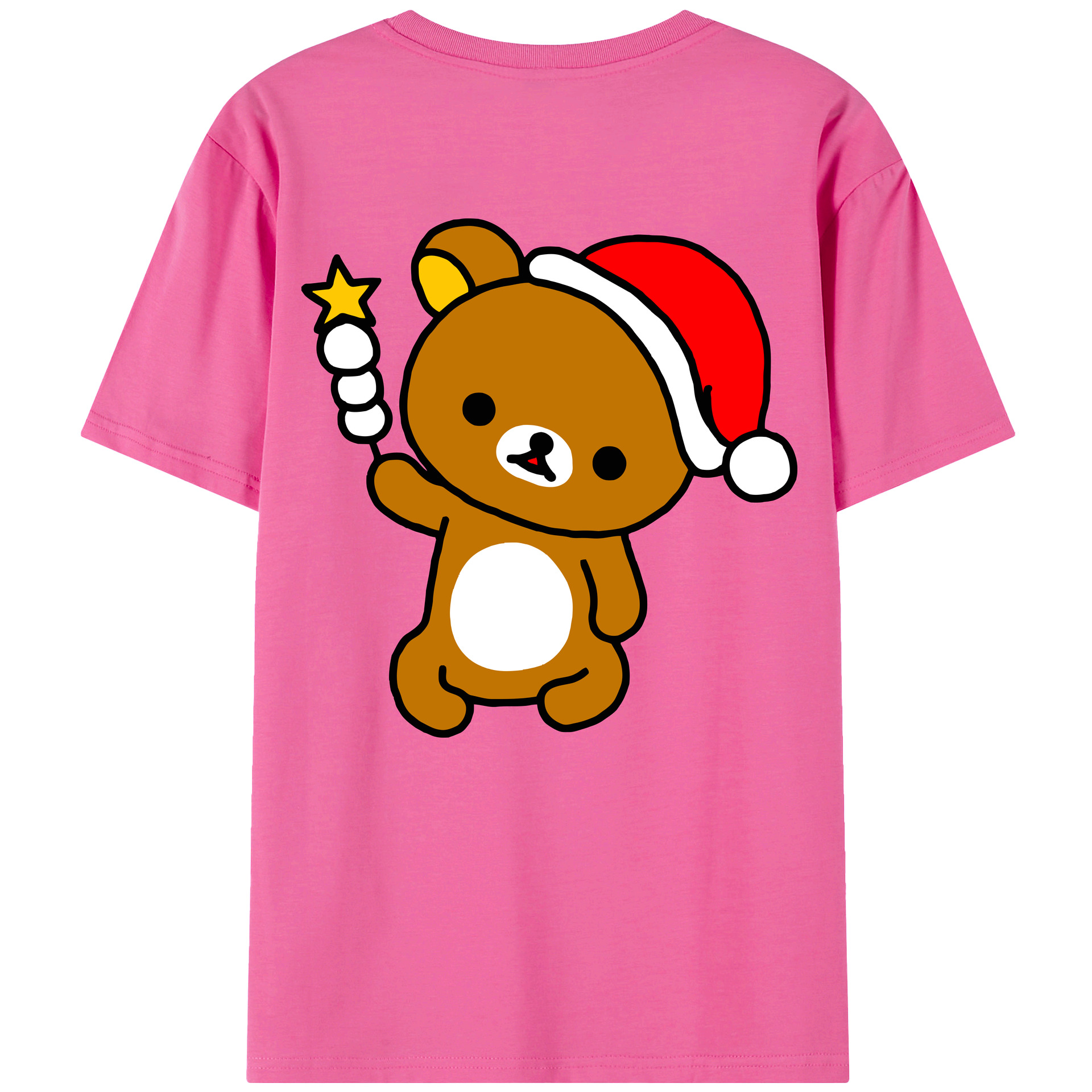 （画像用） リラックマ リラックマ キイロイトリ Rilakkuma Korilakkuma Kiiroitori レディース半袖Tシャツ(バックプリント)